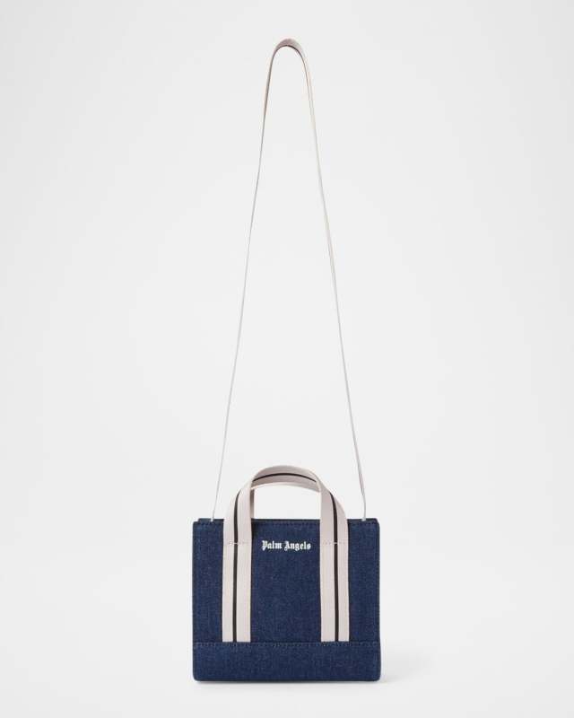 Girl's Palm Angels Denim Mini Tote